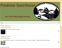 Tablet Screenshot of pondviewguesthouse.com